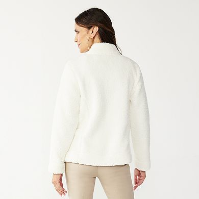 Women's Croft & Barrow® Cozy Sherpa Jacket