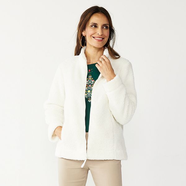 Women's Croft & Barrow® Cozy Sherpa Jacket