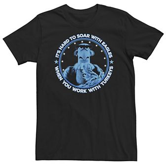 Big & Tall Disney The Muppets Sam Eagle When You Work With Turkeys Tee