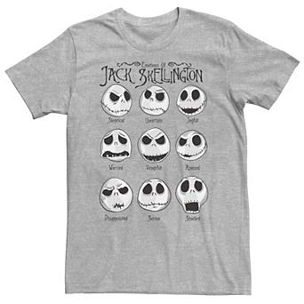 Disney's The Nightmare Before Christmas Jack Skellington Big & Tall Emotional Tee
