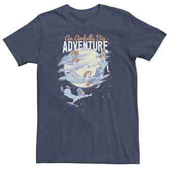 Disney's Peter Pan Big & Tall Big Adventure Night Sky Fly Vintage Tee