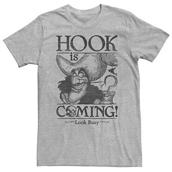 Big & Tall Disney Peter Pan Hook Is Coming Look Busy Tee