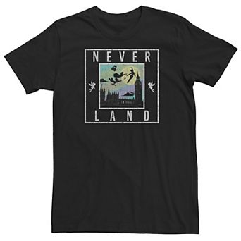 Big & Tall Disney Peter Pan Never Land London Skyline Silhouette Tee