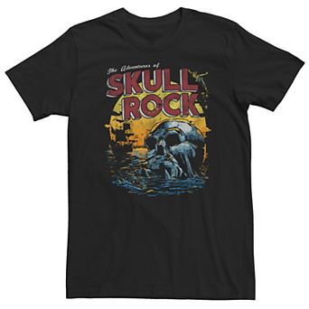 Big & Tall Disney Peter Pan Skull Rock Vintage Sunset Poster Tee