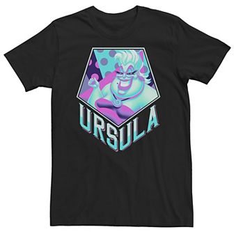 Big & Tall Disney Little Mermaid Ursula Pop Art Tee