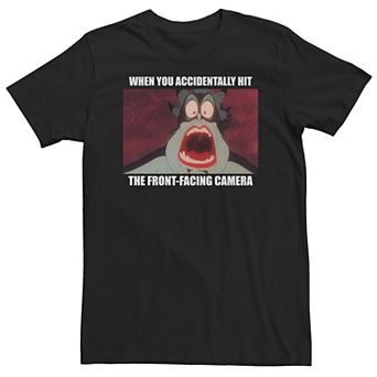 Big & Tall Disney The Little Mermaid Ursula Front-Facing Camera Meme Tee