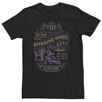 Big & Tall Disney Sleeping Beauty The Spinning Wheel Poster Tee