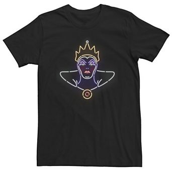 Big & Tall Disney Villains Evil Queen Neon Line Art Tee