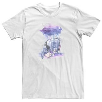 Big & Tall Disney Winnie The Pooh Eeyore Watercolor Rain Cloud Tee