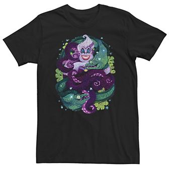 Big & Tall Disney The Little Mermaid Ursula Sea Witch Painting Tee