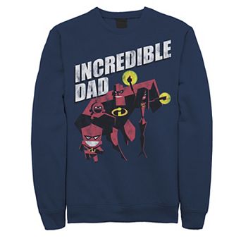 Disney / Pixar's The Incredibles Men's Incredible Dad And Kids Sweatshirt