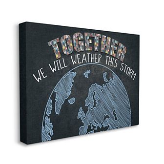 Stupell Home Decor Together Weather Storm Canvas Wall Art