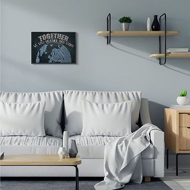 Stupell Home Decor Together Weather Storm Framed Wall Art