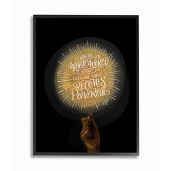 Stupell Home Decor When the World Is Silent Framed Wall Art