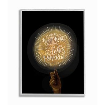 Stupell Home Decor When the World Is Silent Match Framed Wall Art