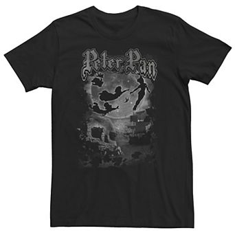Big & Tall Disney Peter Pan Night Sky Fly Poster Group Shot Tee