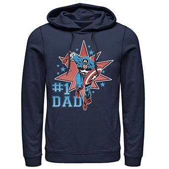 Men's Marvel Captain America #1 Dad Hoodie