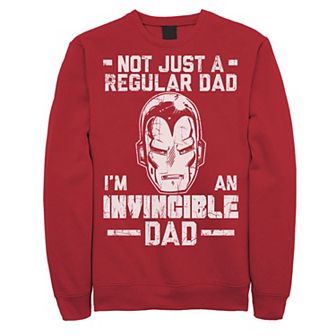 Men's Marvel Iron Man Father's Day Not Regular Dad Sweatshirt