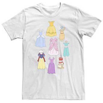 Big & Tall Disney Princess Dress Collage Portrait Tee
