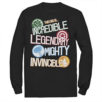 Men's Marvel Avengers Father's Day Dad Words Tee