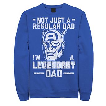Men's Marvel Captain America Father's Day Regular Sweatshirt