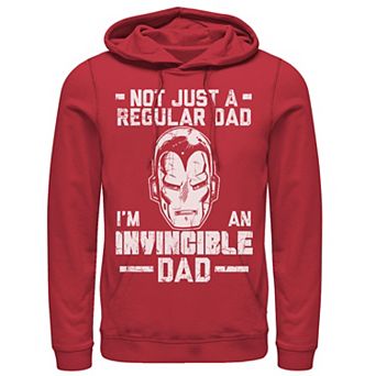 Men's Marvel Iron Man Father's Day Not Regular Dad Hoodie