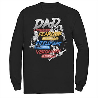 Men's Marvel X-Men Dad You Are As Fearless As Tee