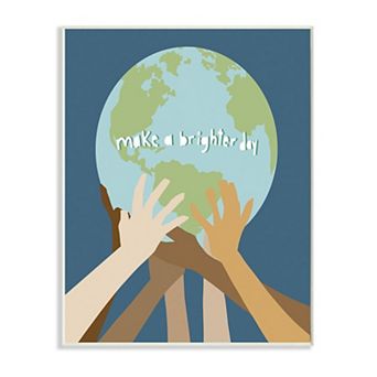 Stupell Home Decor Brighter Day Earth Plaque Wall Art