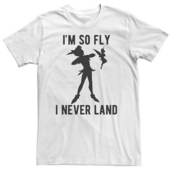 Big & Tall Disney Peter Pan Tinkerbell I'm So Fly I Never Land Tee