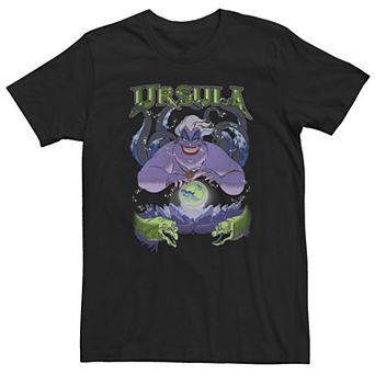 Big & Tall Disney The Little Mermaid Ursula Cauldron Dark Portrait Tee