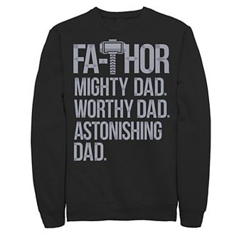 Men's Marvel Fa-Thor Mighty Worthy Astonishing Dad Father's Day Sweatshirt
