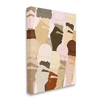 Stupell Home Decor Hands Holding Ice Cream Canvas Wall Art