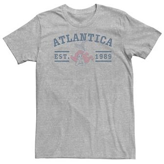 Big & Tall Disney The Little Mermaid Atlantica Est. 1989 Collegiate Tee