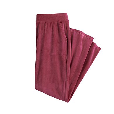 Women's Croft & Barrow® Velour Straight-Leg Pant