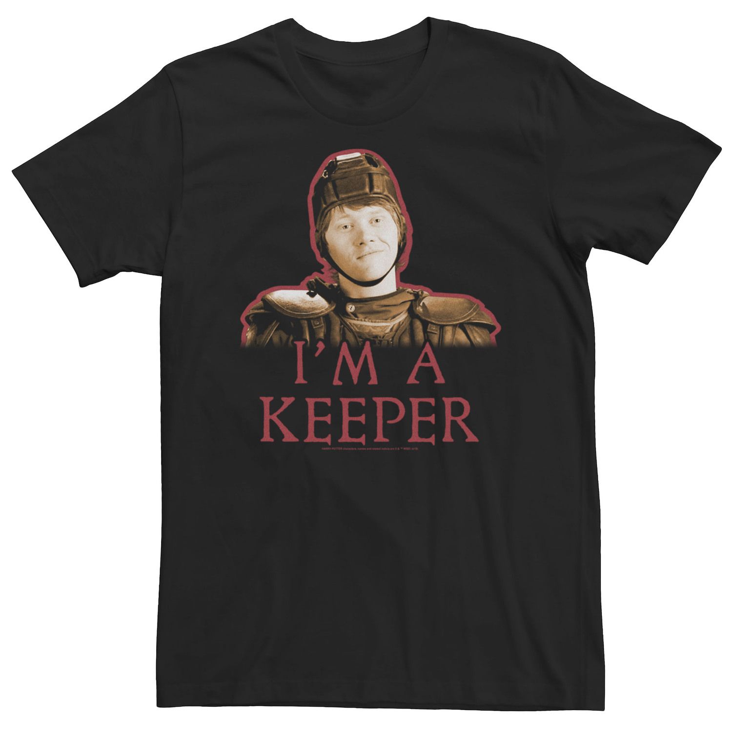 Image for Harry Potter Big & Tall Ron Weasley I'm A Keeper Portrait Tee at Kohl's.