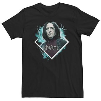 Big & Tall Harry Potter Snape Blue Lightning Character Portrait Tee