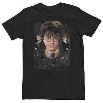 Big & Tall Harry Potter Chamber Of Secrets Harry Ron Hermione Poster Tee