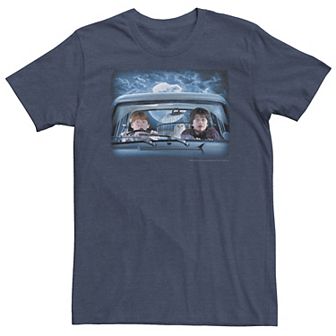 Big & Tall Harry Potter Ron & Harry In The Flying Car Tee