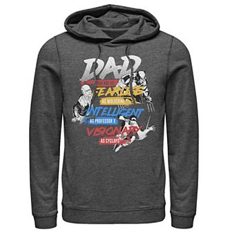 Men's Marvel X-Men Dad You Are As Fearless As Graphic Hoodie