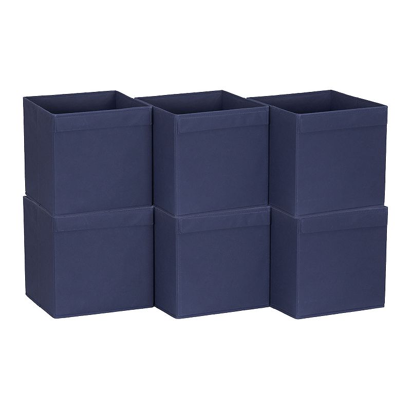 Foldable Storage Bins, Fabric Cubes (Cream, 16.2 x 10 x 12 in, 3 Pack)