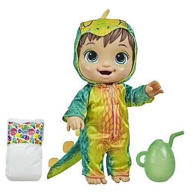 Baby Alive Dino Cuties Stegosaurus Brown Hair Doll