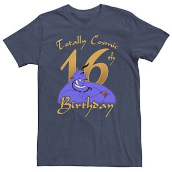 Big & Tall Disney Aladdin Genie Totally Cosmic 16th Birthday Tee