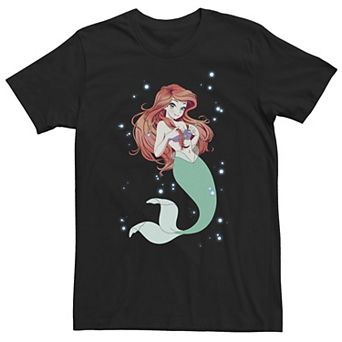 Big & Tall Disney Little Mermaid Anime Ariel Tee