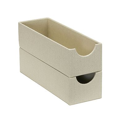 Household Essentials Narrow Drawer Organizer Tray 2-Pack