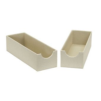 Household Essentials Narrow Drawer Organizer Tray 2-Pack