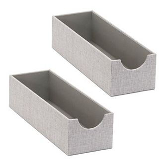 Household Essentials Narrow Drawer Organizer Tray 2-Pack
