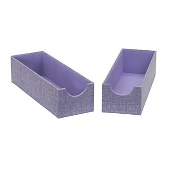 Household Essentials Narrow Drawer Organizer Tray 2-Pack