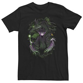 Big & Tall Disney Sleeping Beauty Maleficent Manga Art Tee