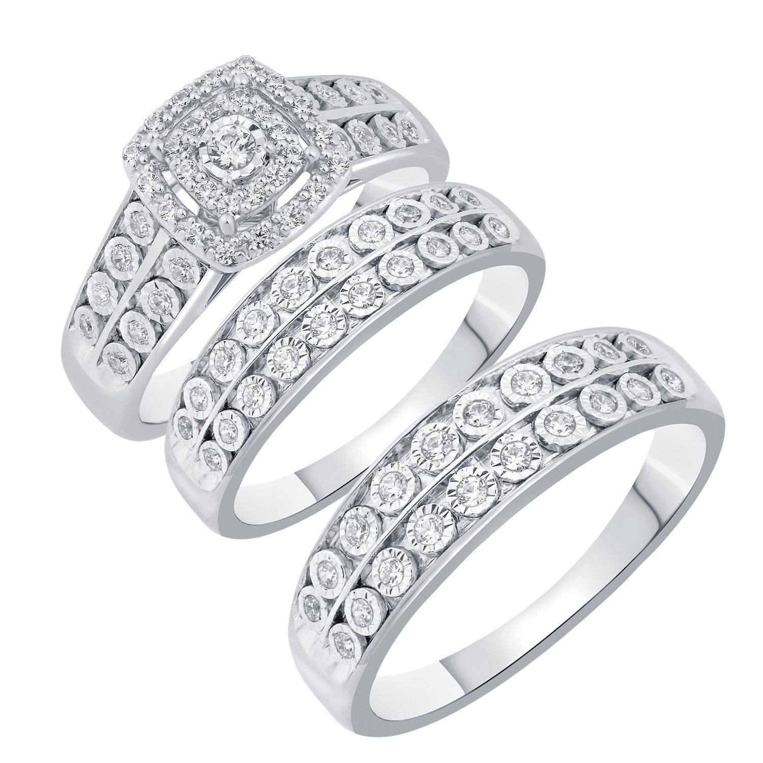 Kohls womens diamond hot sale wedding bands