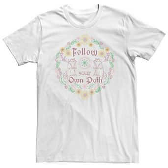 Big & Tall Disney Pocahontas Meeko Follow Your Own Path Cross Stitch Tee